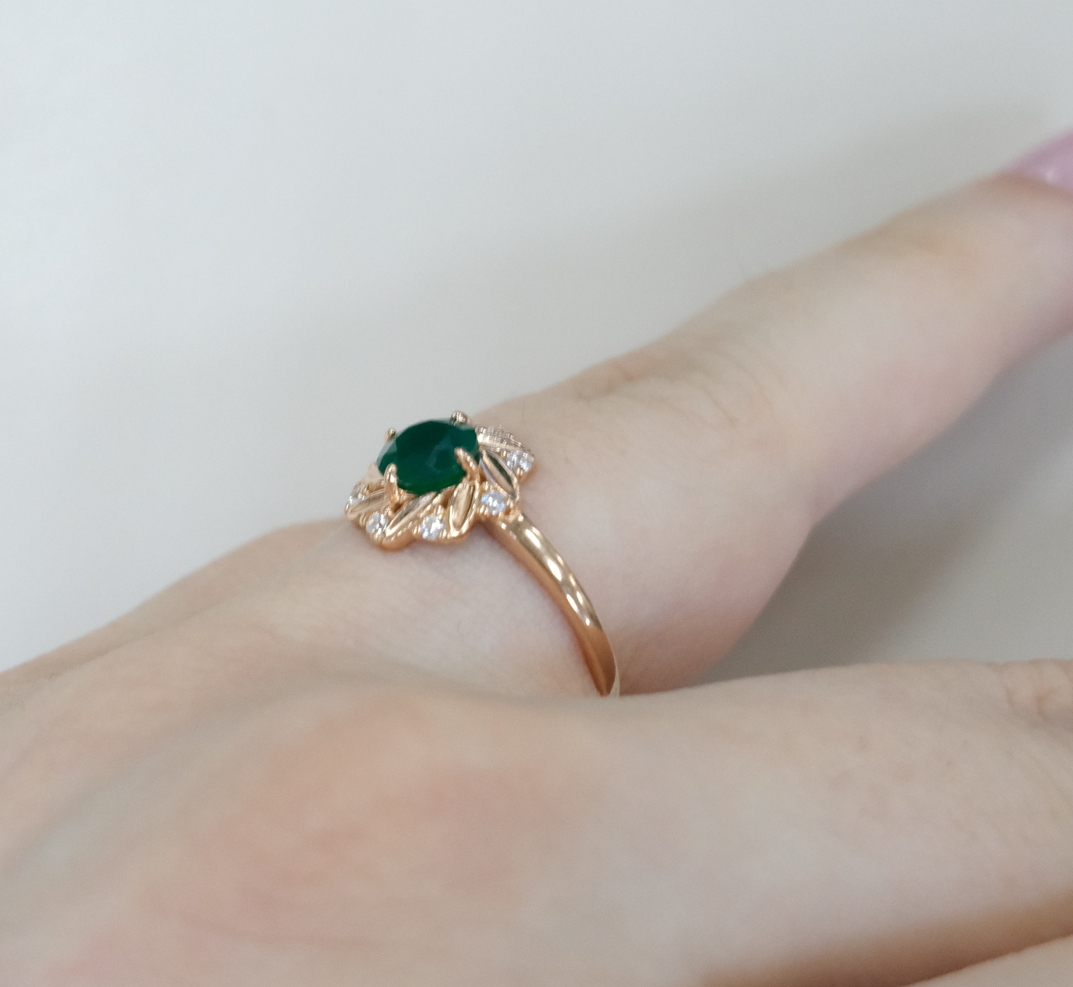 Серебряное кольцо с агатом